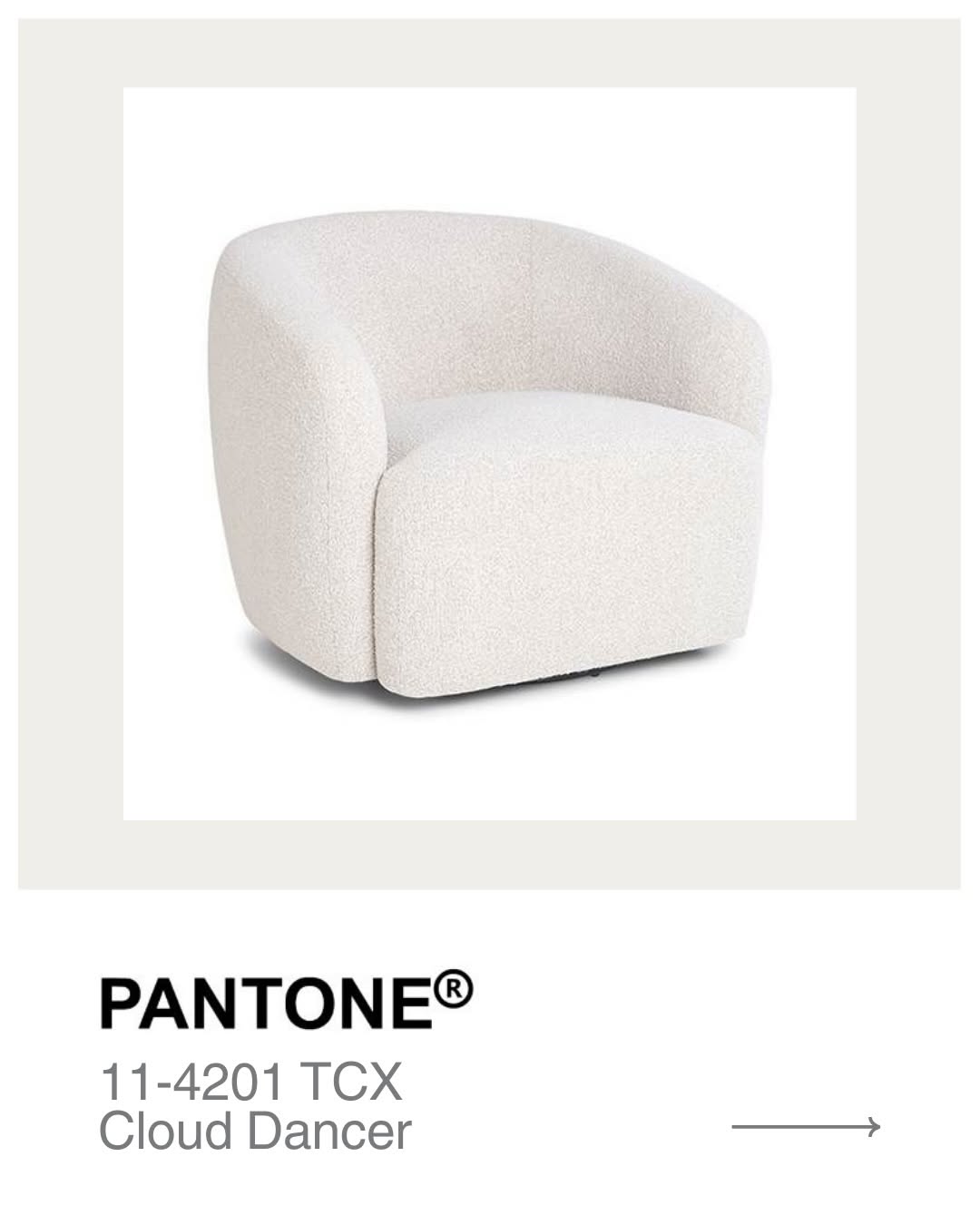 Meet Cloud Dancer Pantone s Colour of the Year 2026. Soft  airy  and beautifully understated. We can t wait…