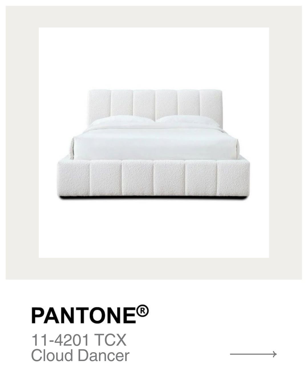 Meet Cloud Dancer Pantone s Colour of the Year 2026. Soft  airy  and beautifully understated. We can t wait…